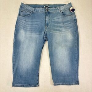 Riders by Lee Capri Jeans Womens 22W Mid Rise Stretch Denim NWT